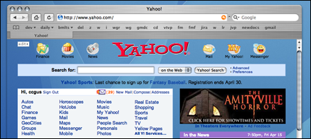 Is that Yahoo.com with a transparent background?  Why yes it is.